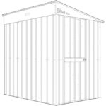 KOVINSKA VRTNA HIŠKA GLOBEL LEANTO 56 ZELENA Š145 X G172 X V204 CM - slika 6